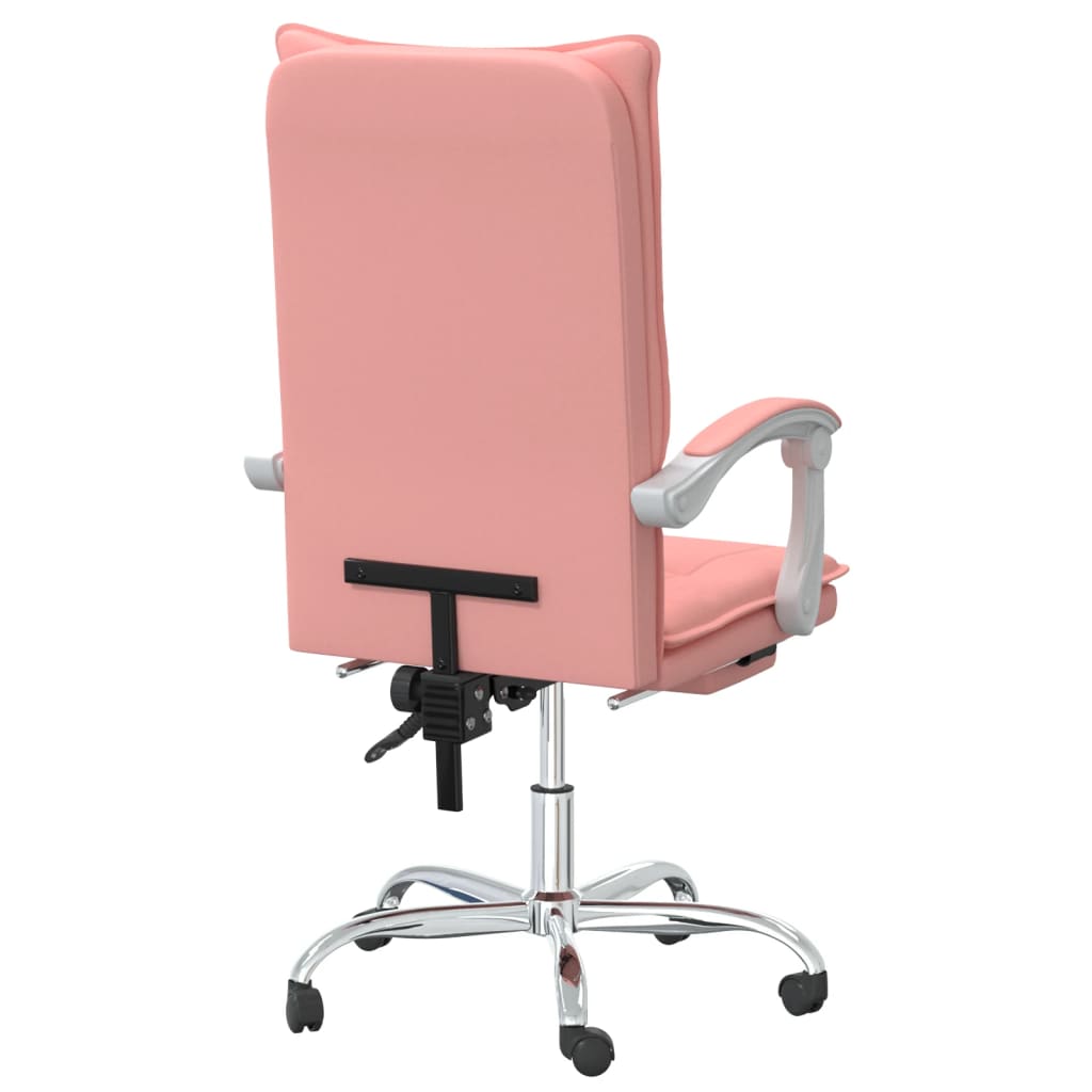 Poltrona da Ufficio Reclinabile Rosa in Similpelle - homemem39