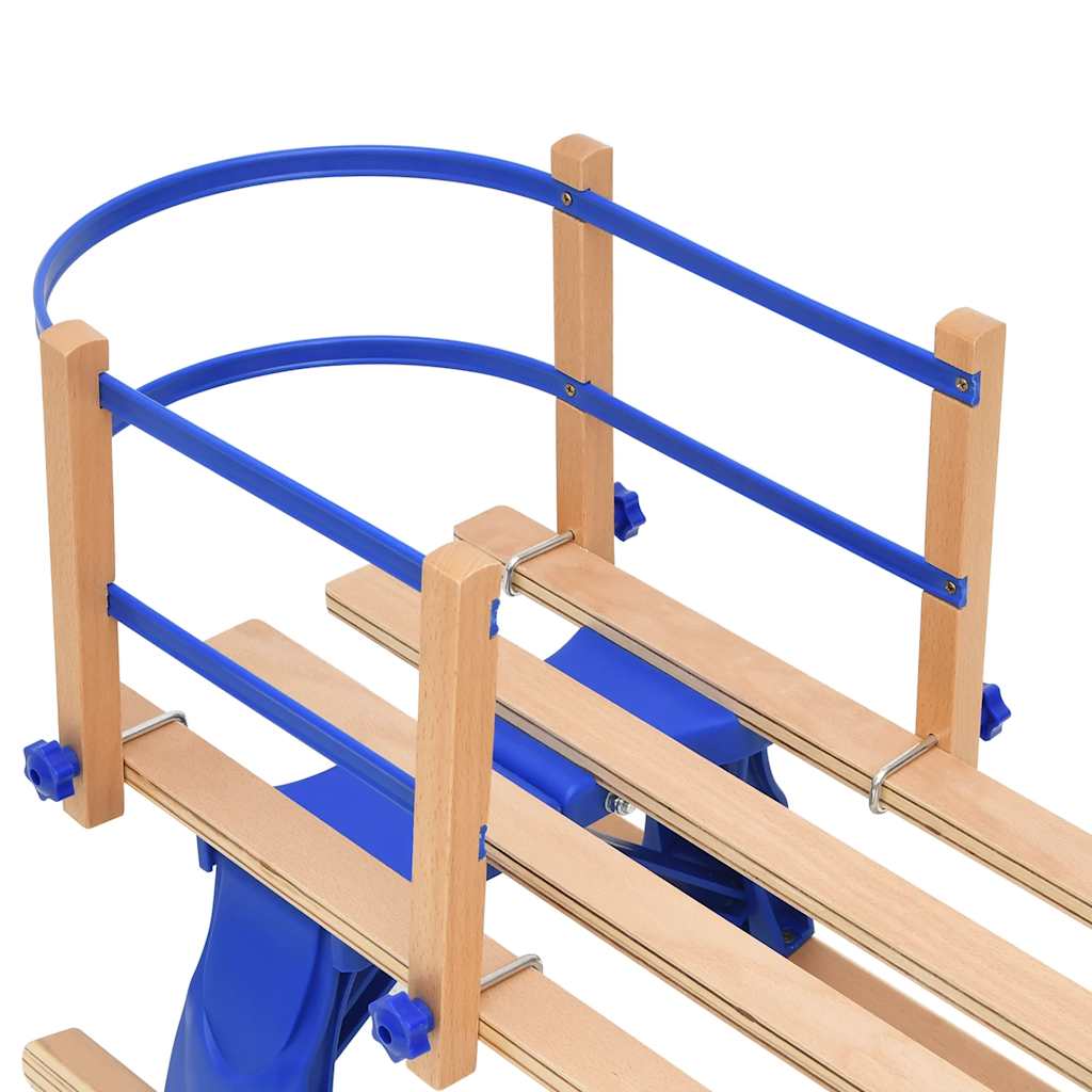 Slitta Pieghevole con Schienale 110 cm in Compensato - homemem39