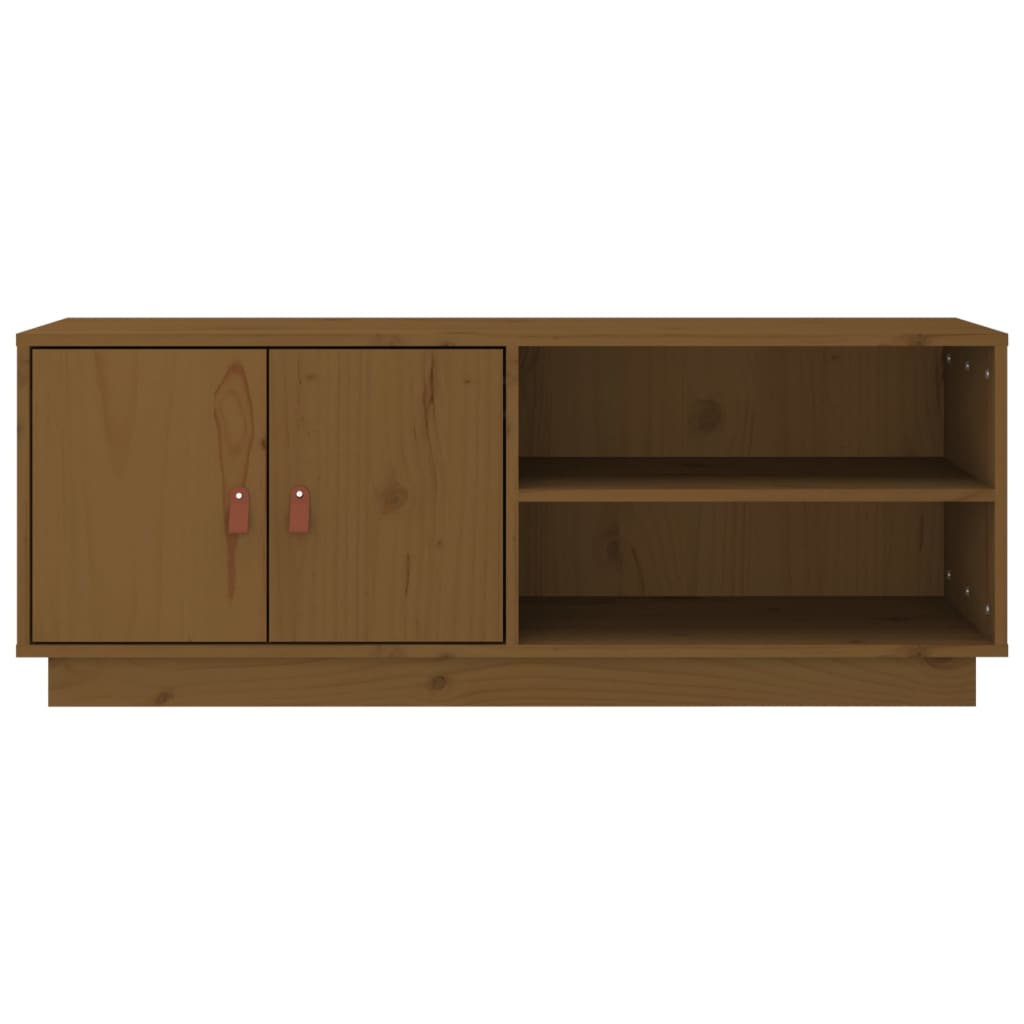 Mobile Porta TV ambra 105x34x40 cm in Legno Massello di Pino - homemem39