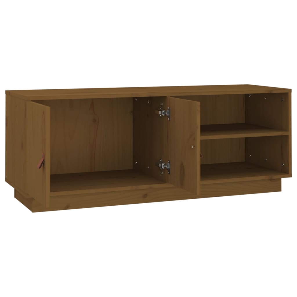 Mobile Porta TV ambra 105x34x40 cm in Legno Massello di Pino - homemem39