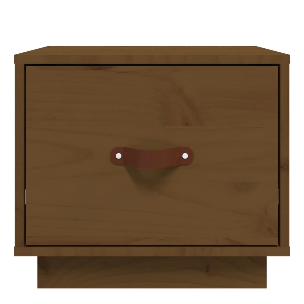 Comodini 2 pz ambra 40x34x35 cm in Legno Massello di Pino - homemem39
