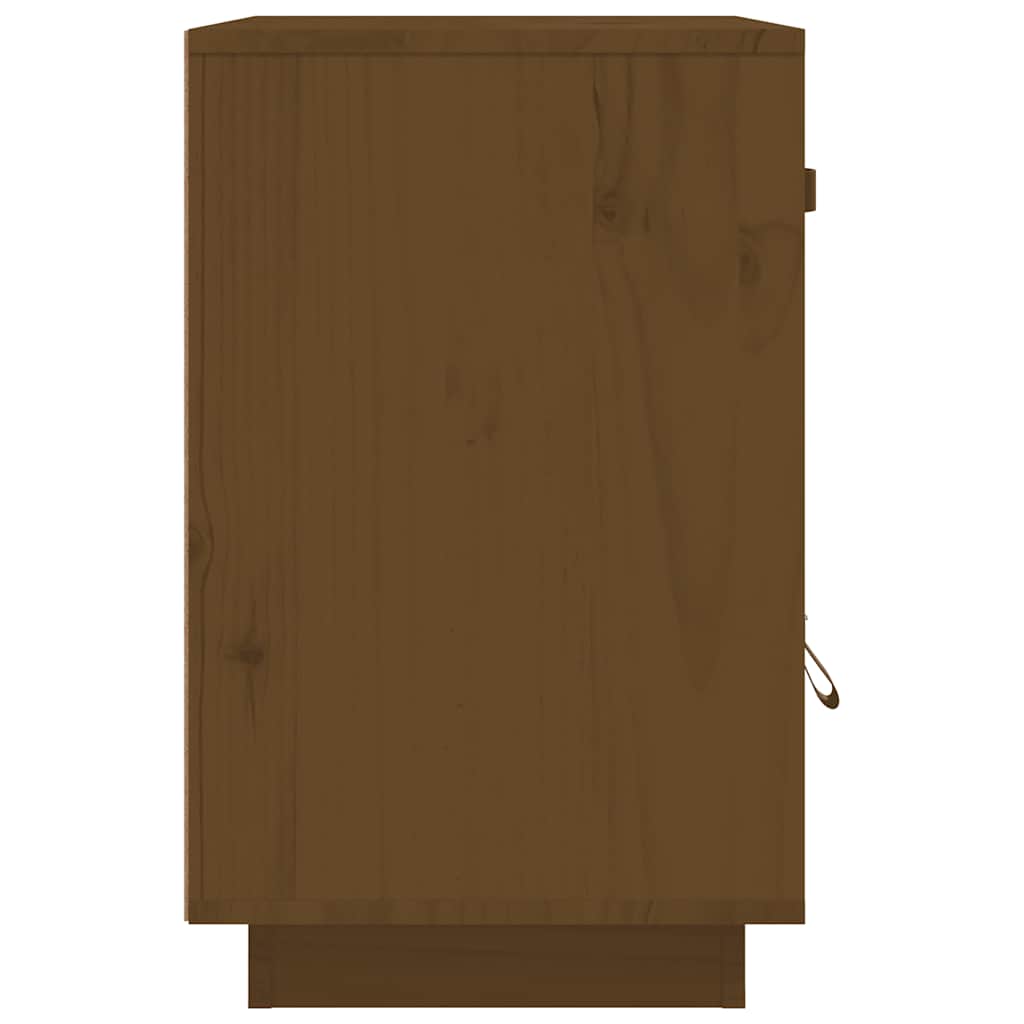 Comodino ambra 40x34x55 cm in Legno Massello di Pino - homemem39