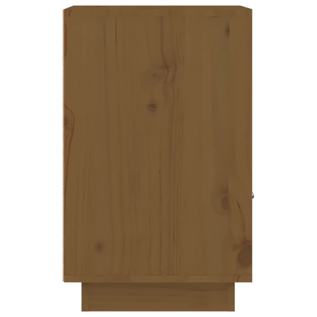 Comodini Ambrati 2 pz 40x34x55 cm in Legno Massello di Pino - homemem39