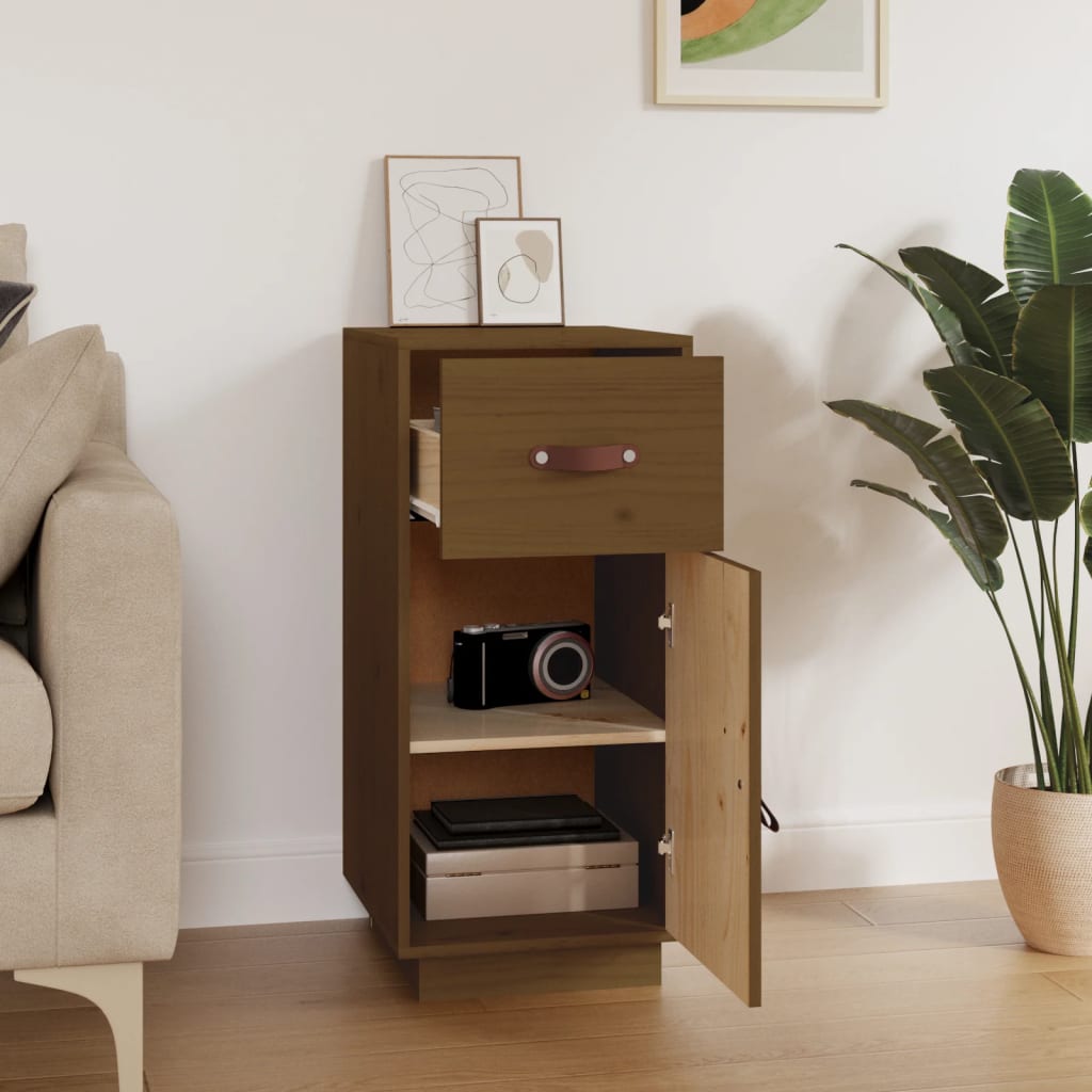 Credenza ambra 34x40x75 cm in Legno Massello di Pino - homemem39