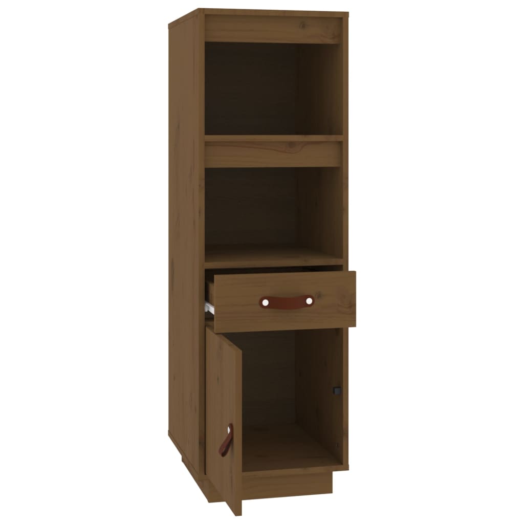 Credenza ambra 34x40x108,5 cm in Legno Massello di Pino - homemem39
