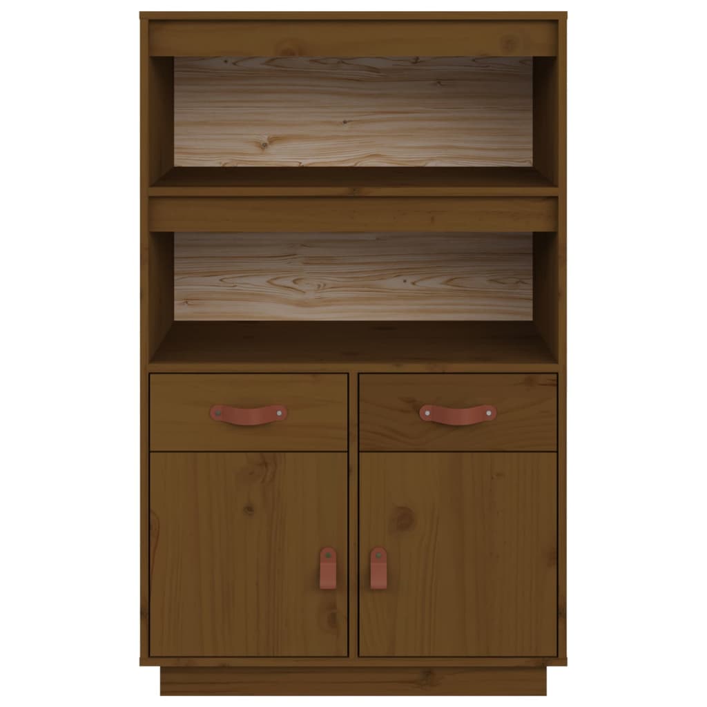 Credenza ambra 67x40x108,5 cm in Legno Massello di Pino - homemem39