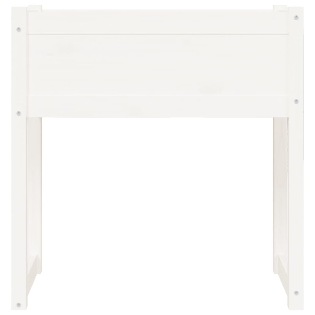 Fioriera Bianca 78x40x81 cm in Legno Massello di Pino - homemem39