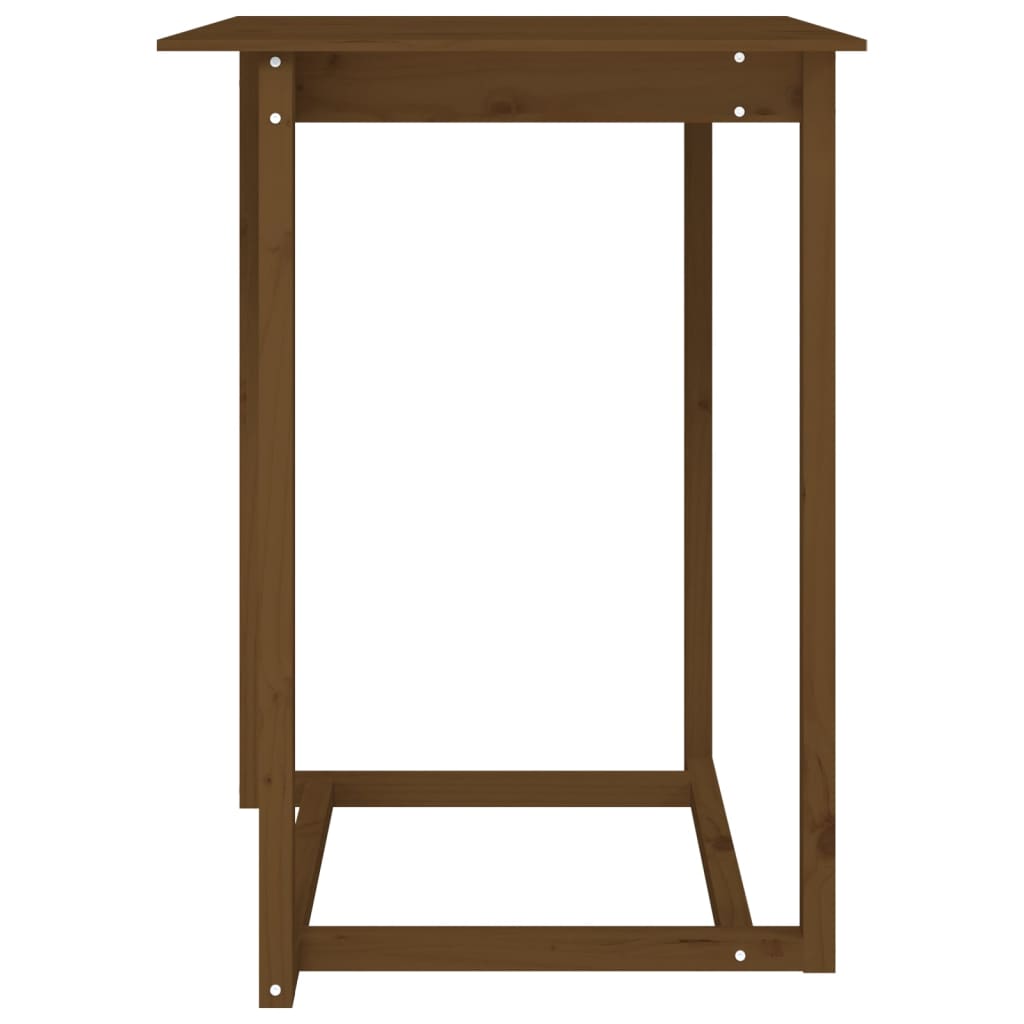 Tavolo da Bar Ambra 80x80x110 cm in Legno Massello di Pino - homemem39