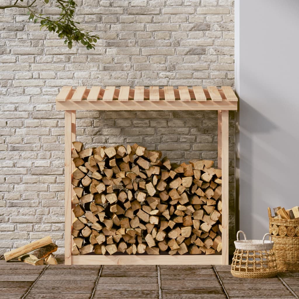 Portalegna 108x64,5x110 cm in Legno Massello di Pino - homemem39