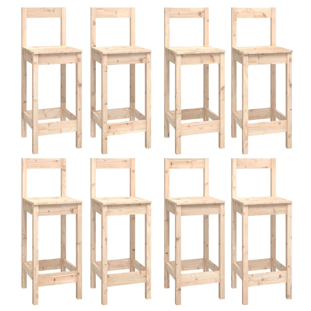 Set da Bar 9 pz in Legno Massello di Pino - homemem39