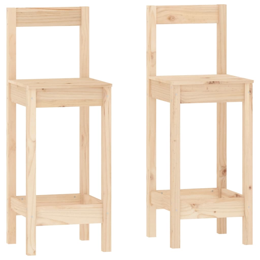 Set da Bar 3 pz in Legno Massello di Pino - homemem39