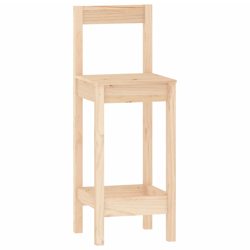 Set da Bar 3 pz in Legno Massello di Pino - homemem39