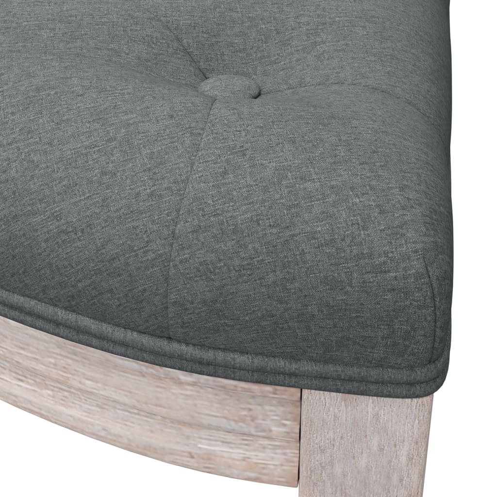 Panca Grigio Scuro 110,5x45x49 cm in Tessuto - homemem39