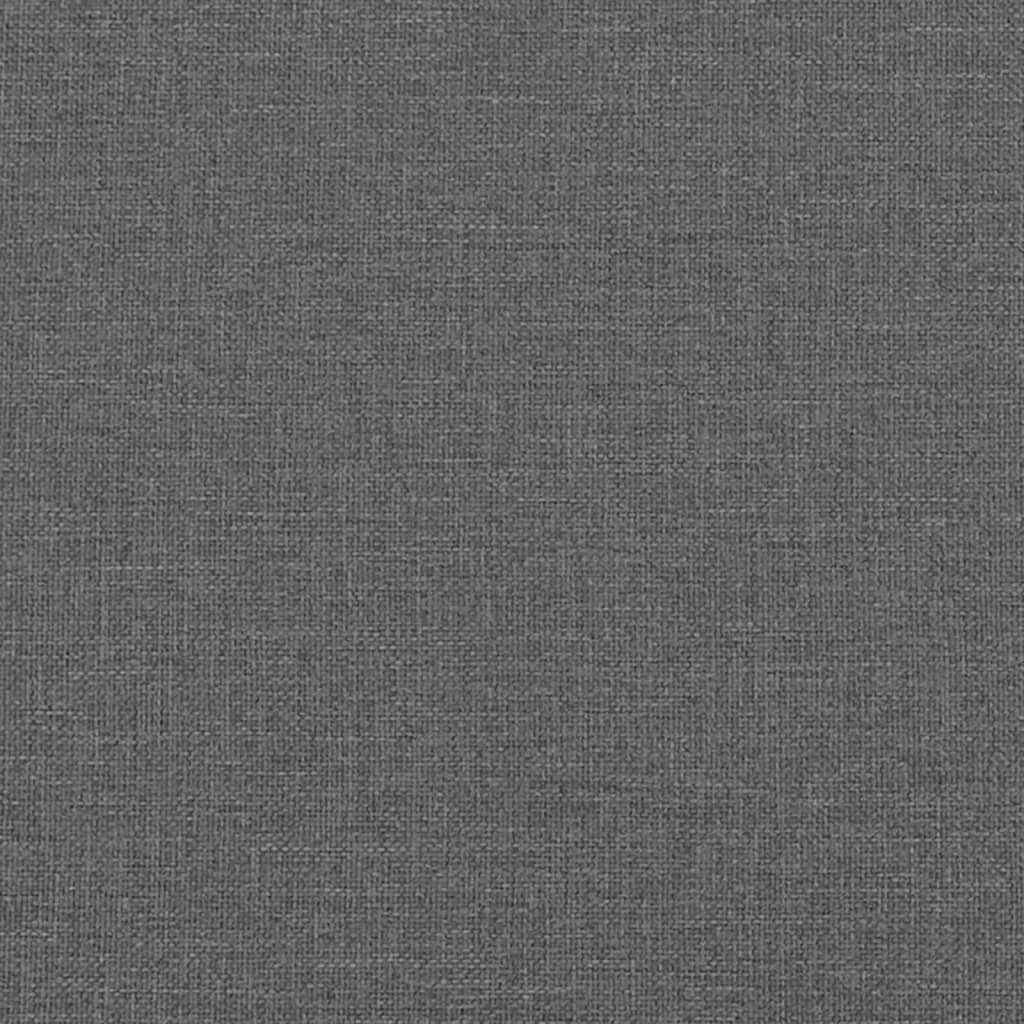 Sgabello Portaoggetti Grigio Scuro 45x45x49 cm in Tessuto - homemem39