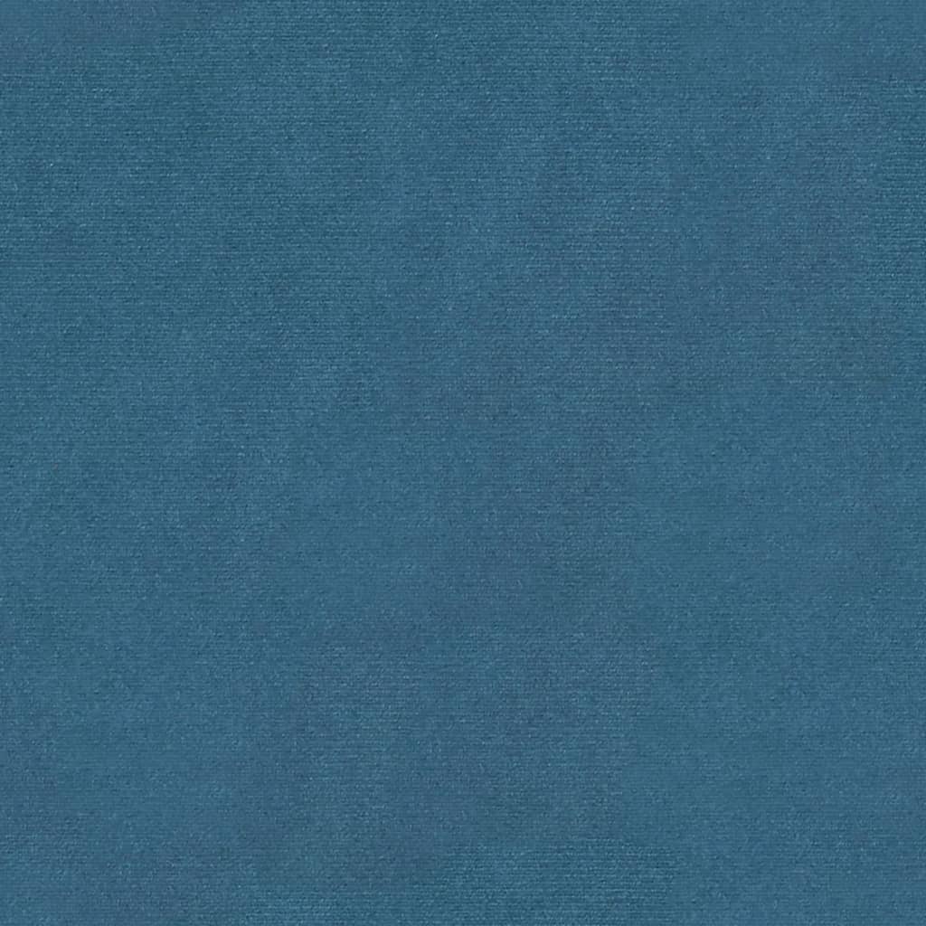 Sgabello Portaoggetti Blu 110x45x49 cm in Velluto - homemem39