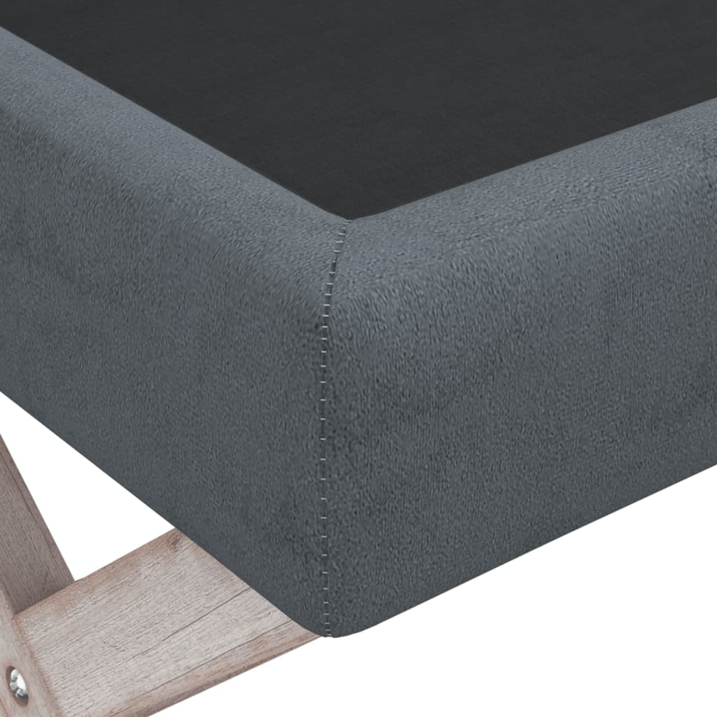 Sgabello Portaoggetti Grigio Scuro 110x45x49 cm in Velluto - homemem39