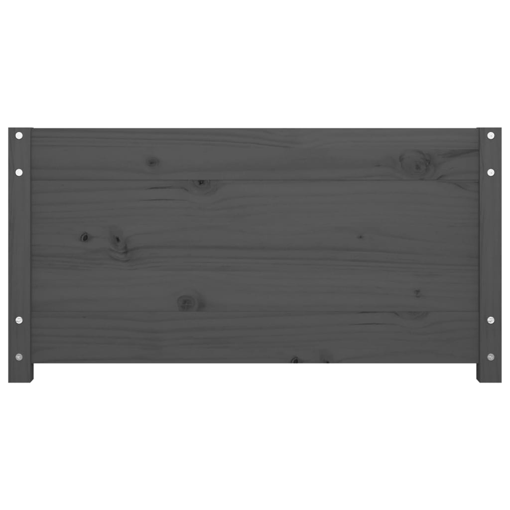 Dormeuse Grigia 90x200 cm in Legno Massello di Pino - homemem39