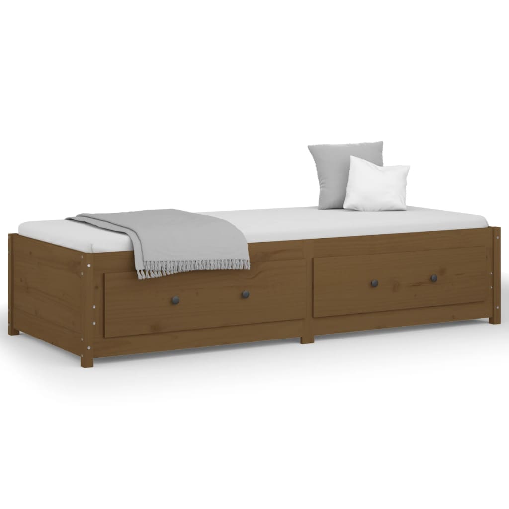 Dormeuse Ambra 90x190 cm Single in Legno Massello di Pino - homemem39