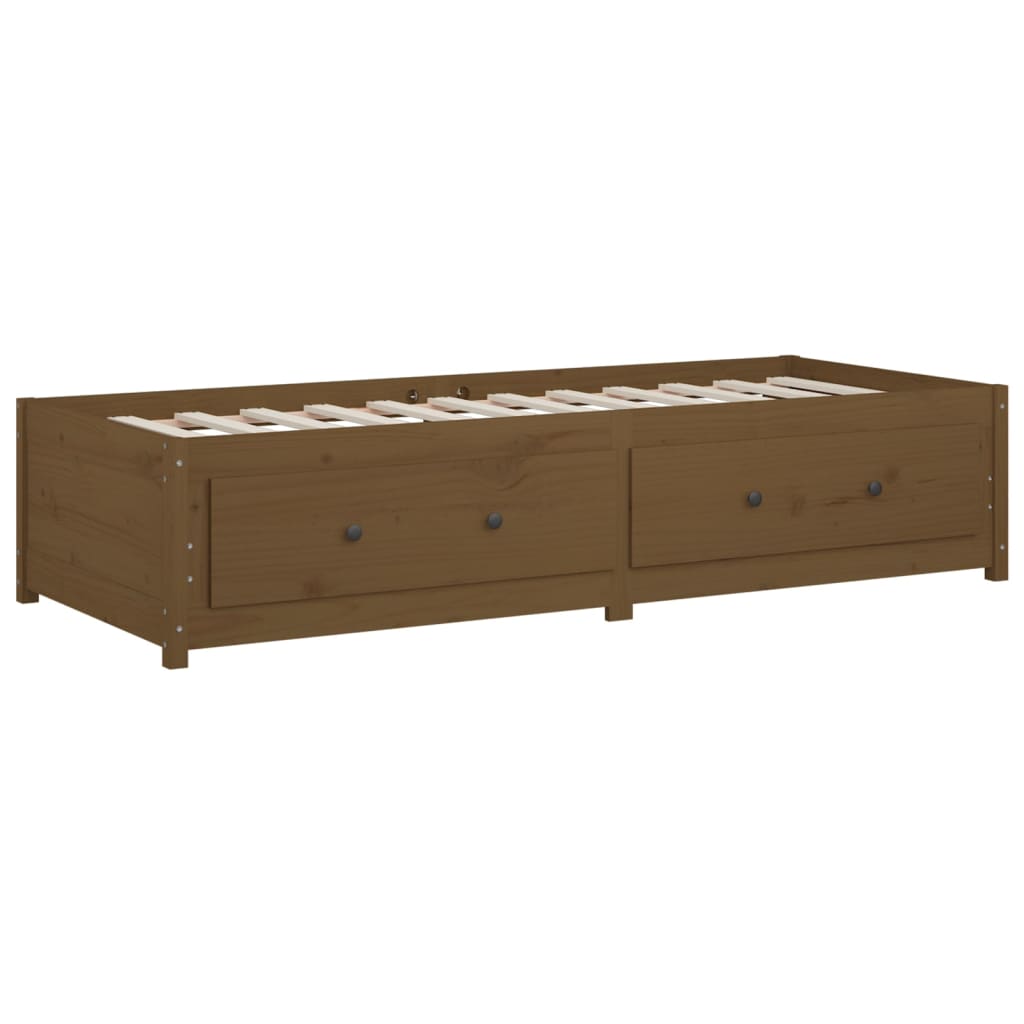 Dormeuse Ambra 90x190 cm Single in Legno Massello di Pino - homemem39