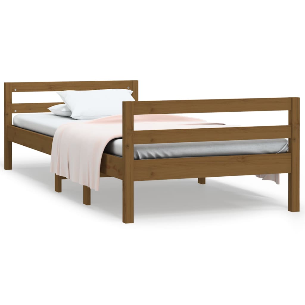Giroletto Ambra 90x200 cm in Legno Massello di Pino - homemem39