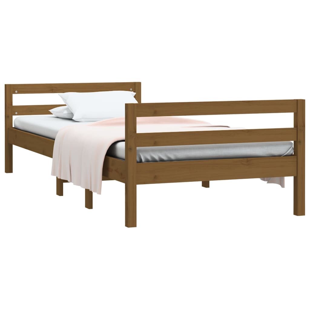 Giroletto Ambra 90x200 cm in Legno Massello di Pino - homemem39