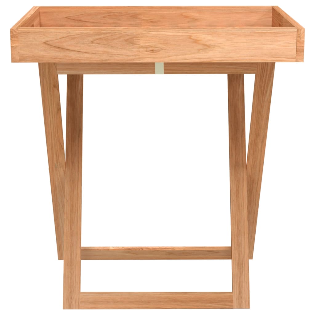 Tavolo a Vassoio Pieghevole 52x36x56,5cm Legno Massello di Noce - homemem39