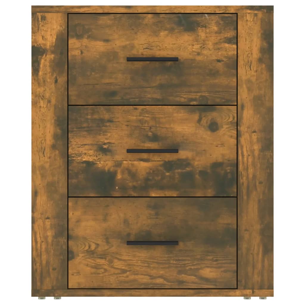Comodino Rovere Fumo 50x36x60 cm Legno Multistrato - homemem39