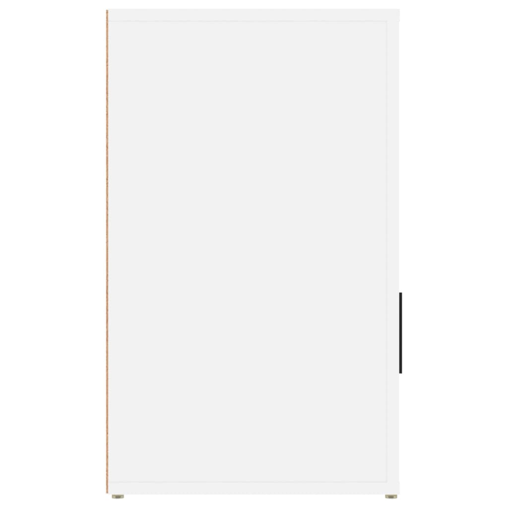 Comodino Bianco 50x36x60 cm in Legno Ingegnerizzato - homemem39