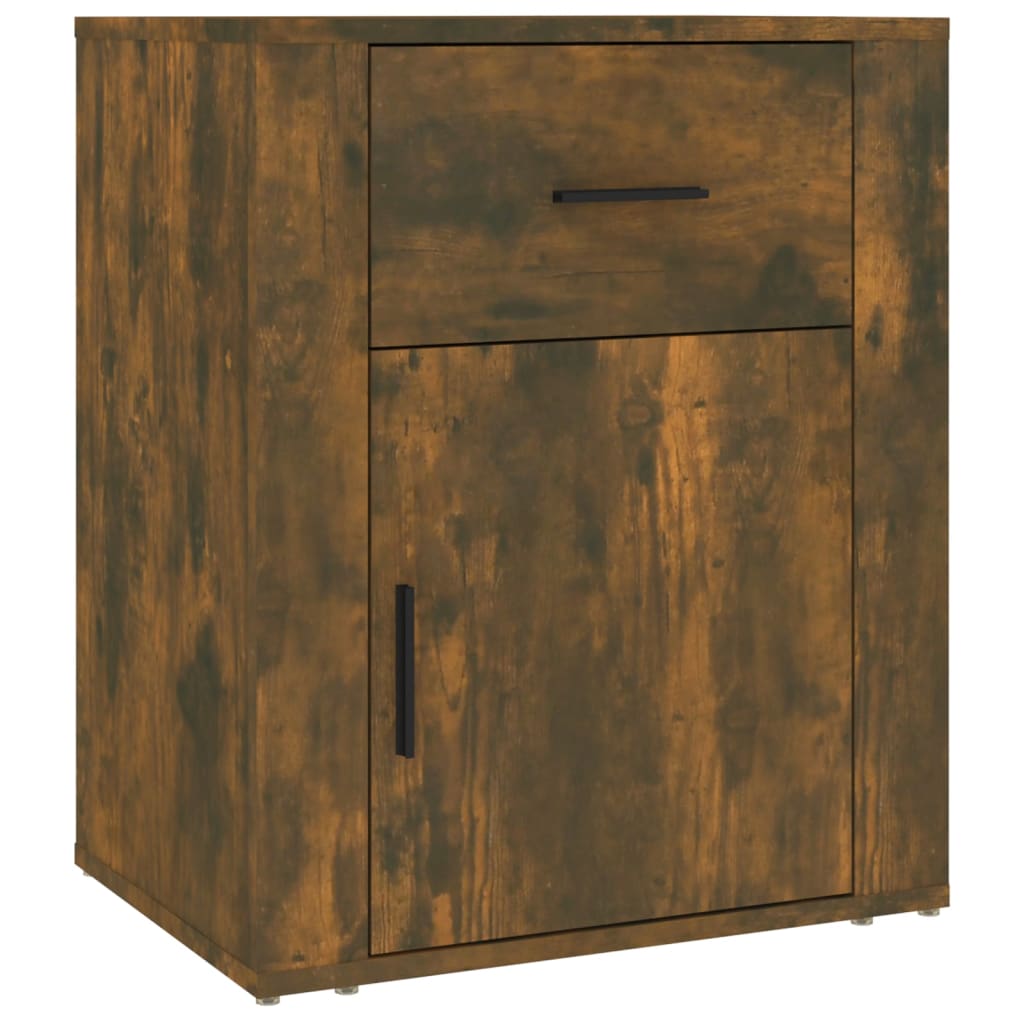 Comodino Rovere Fumo 50x36x60 cm Legno Multistrato - homemem39