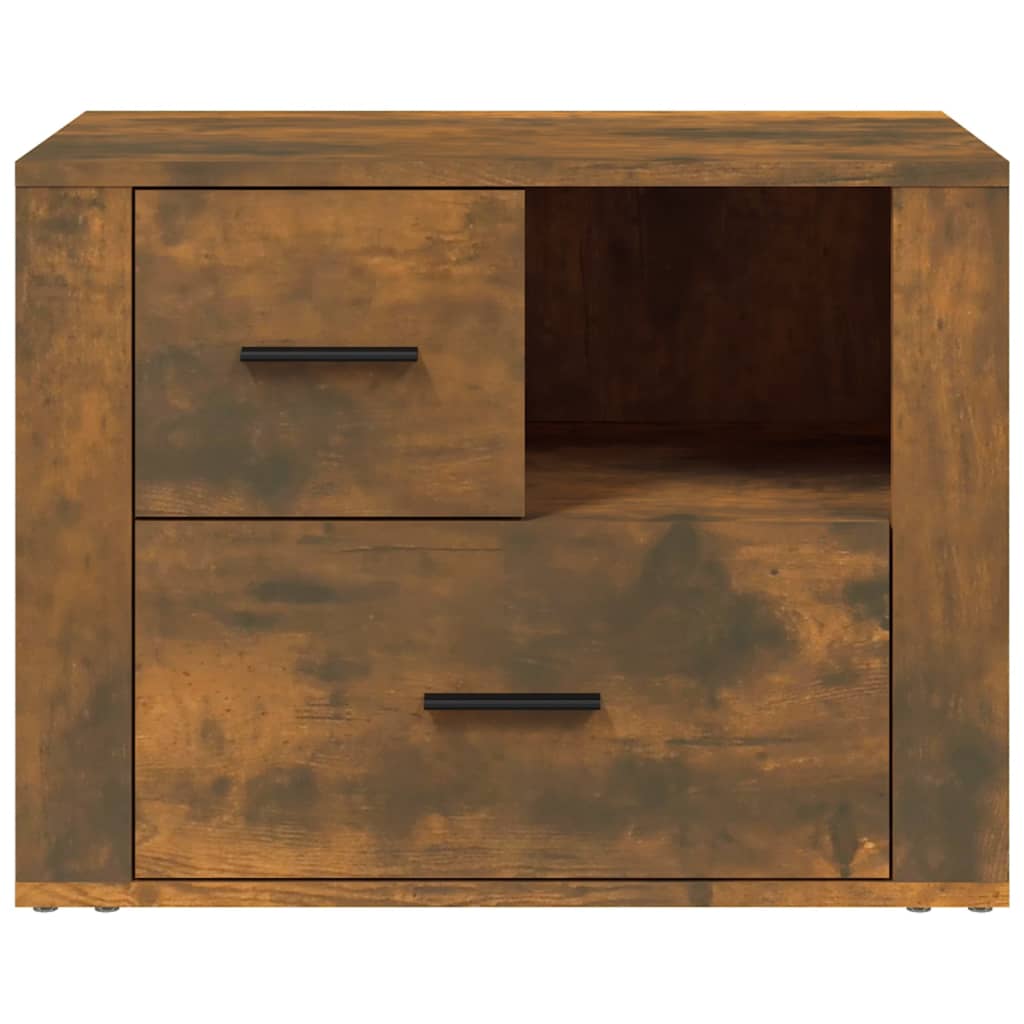 Comodino Rovere Fumo 60x36x45 cm Legno Multistrato - homemem39