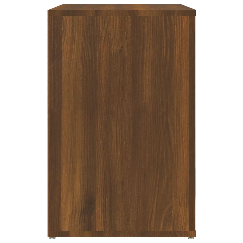 Scarpiera Rovere Marrone 130x35x54 cm in Legno Multistrato - homemem39