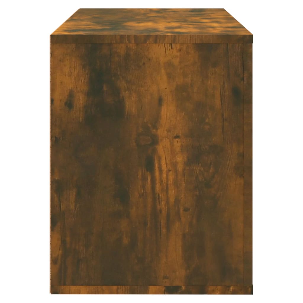Scarpiera Rovere Fumo 80x35x45 cm in Legno Multistrato - homemem39