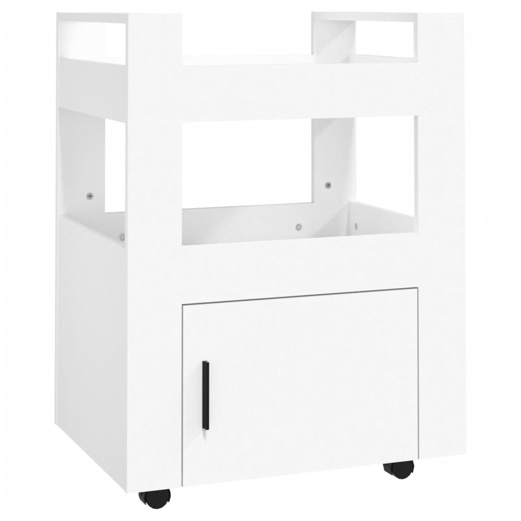 Carrello da Cucina Bianco 60x45x80 cm in Legno Multistrato - homemem39