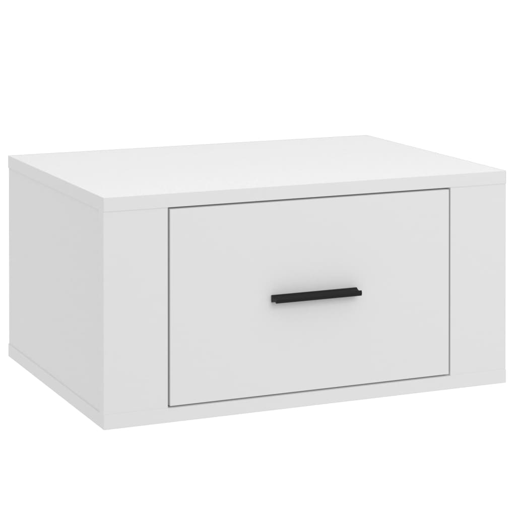 Comodino a Parete Bianco 50x36x25 cm - homemem39