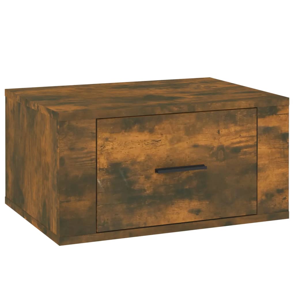 Comodino a Muro Rovere Fumo 50x36x25 cm - homemem39