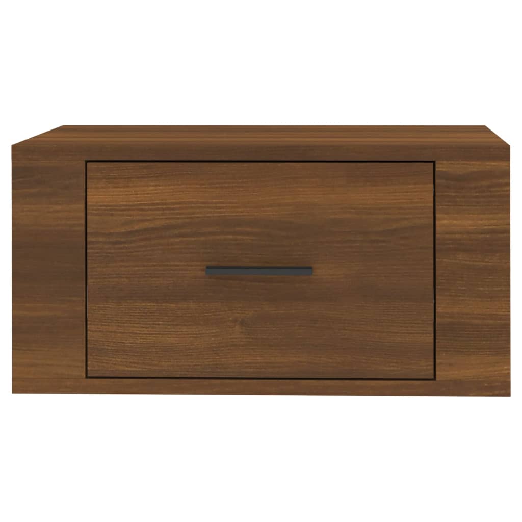 Comodino a Muro Rovere Marrone 50x36x25 cm - homemem39