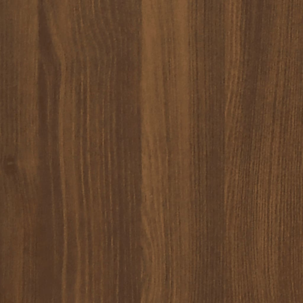 Comodino a Muro Rovere Marrone 50x36x25 cm - homemem39
