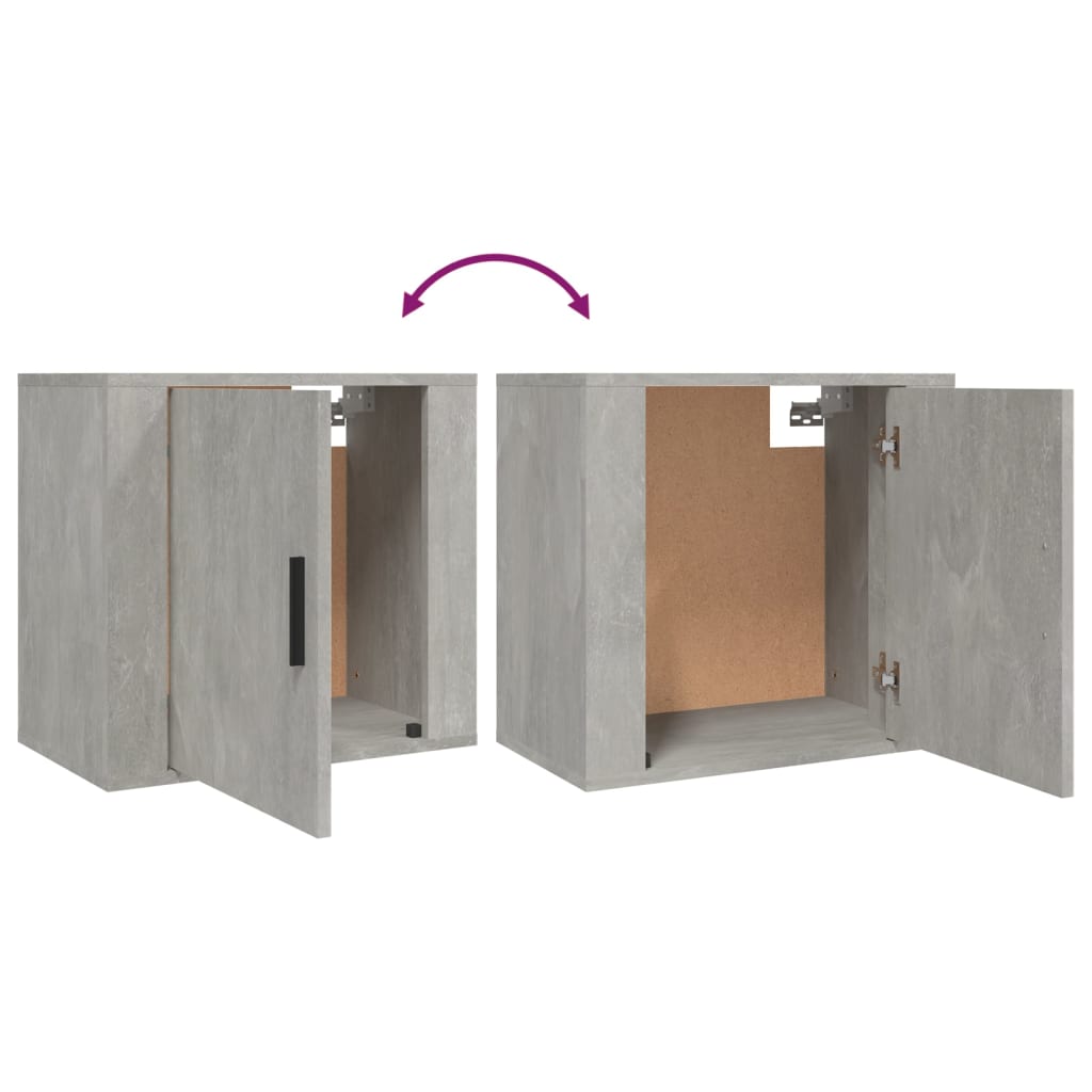 Comodini a Muro 2 pz Bianchi 50x30x47 cm - homemem39