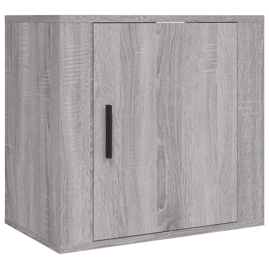 Comodino a Muro Grigio Sonoma 50x30x47 cm - homemem39