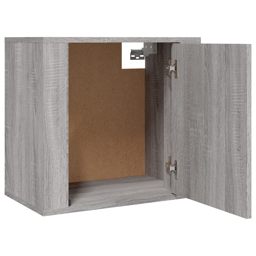 Comodino a Muro Grigio Sonoma 50x30x47 cm - homemem39