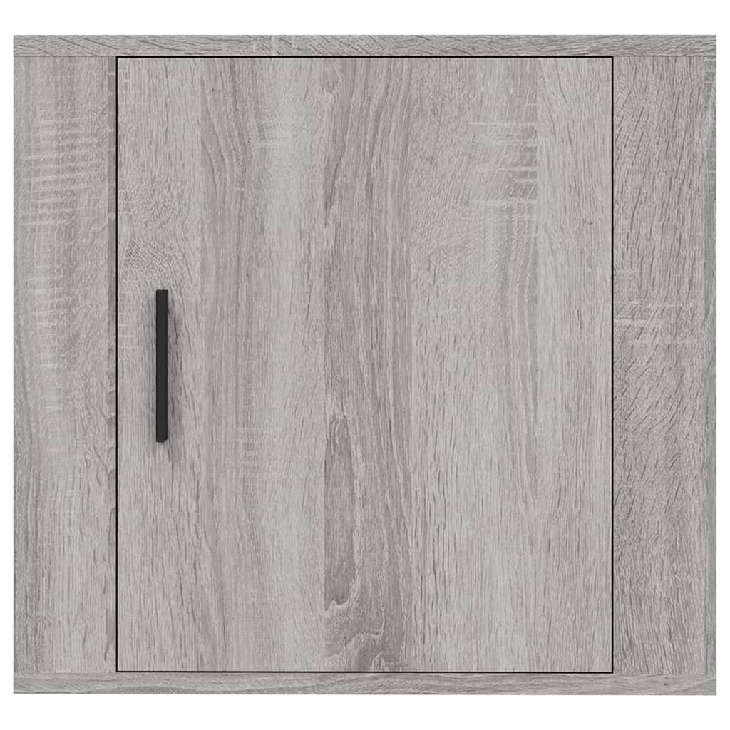 Comodino a Muro Grigio Sonoma 50x30x47 cm - homemem39