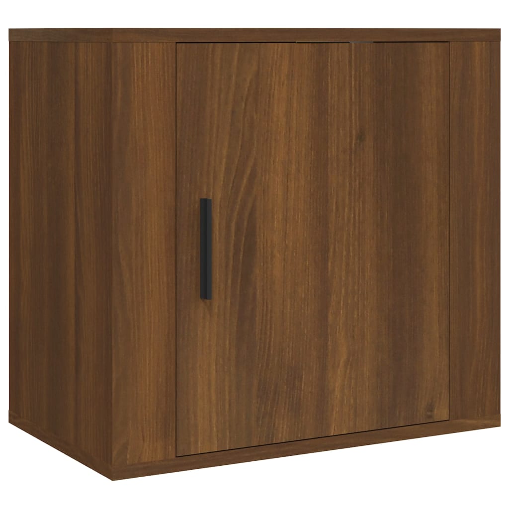 Comodino a Muro Rovere Marrone 50x30x47 cm - homemem39