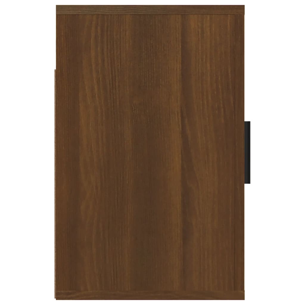 Comodino a Muro Rovere Marrone 50x30x47 cm - homemem39