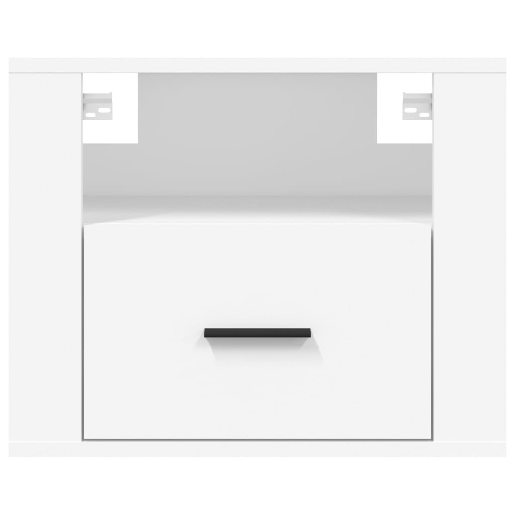 Comodino a Muro Bianco 50x36x40 cm - homemem39