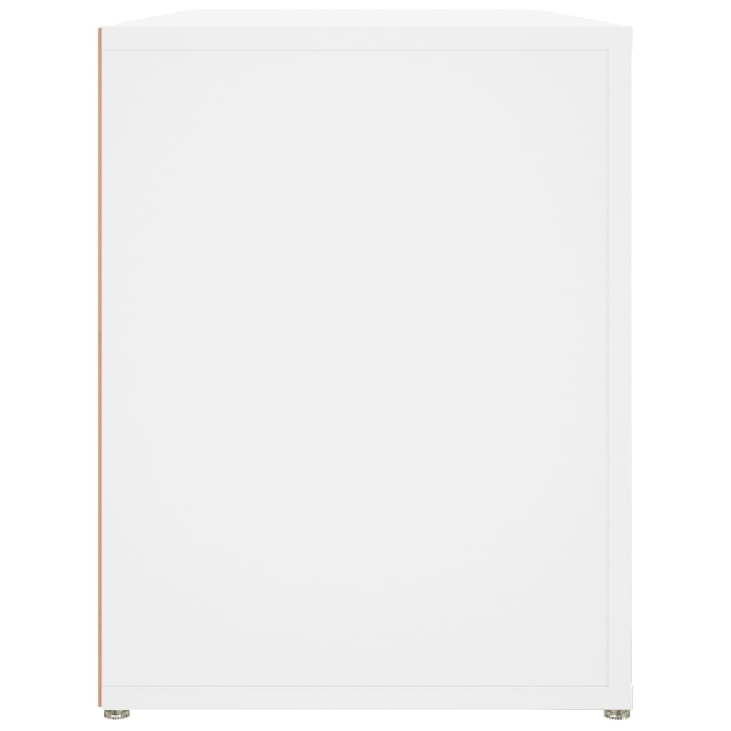 Scarpiera Bianca 100x35x45 cm in Legno Multistrato - homemem39