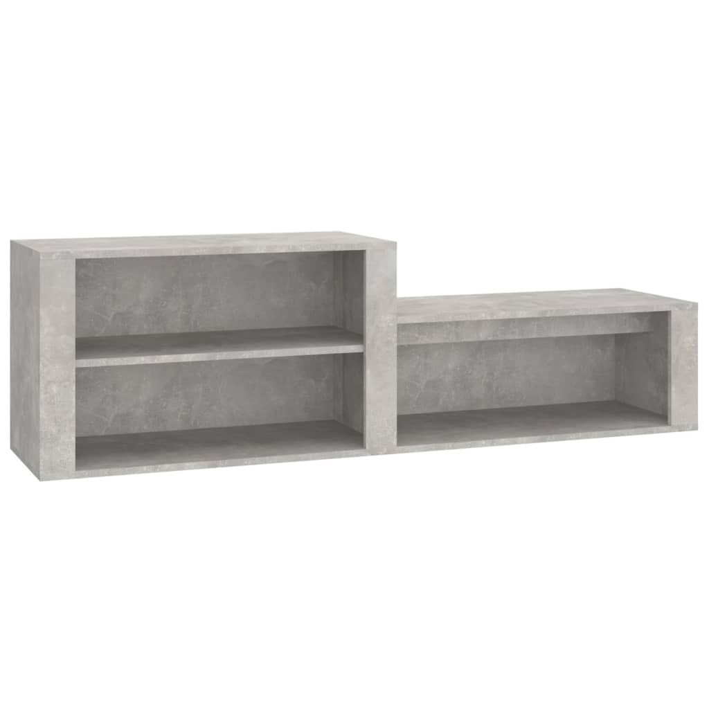 Scarpiera Grigio Cemento 150x35x45 cm in Legno Multistrato - homemem39