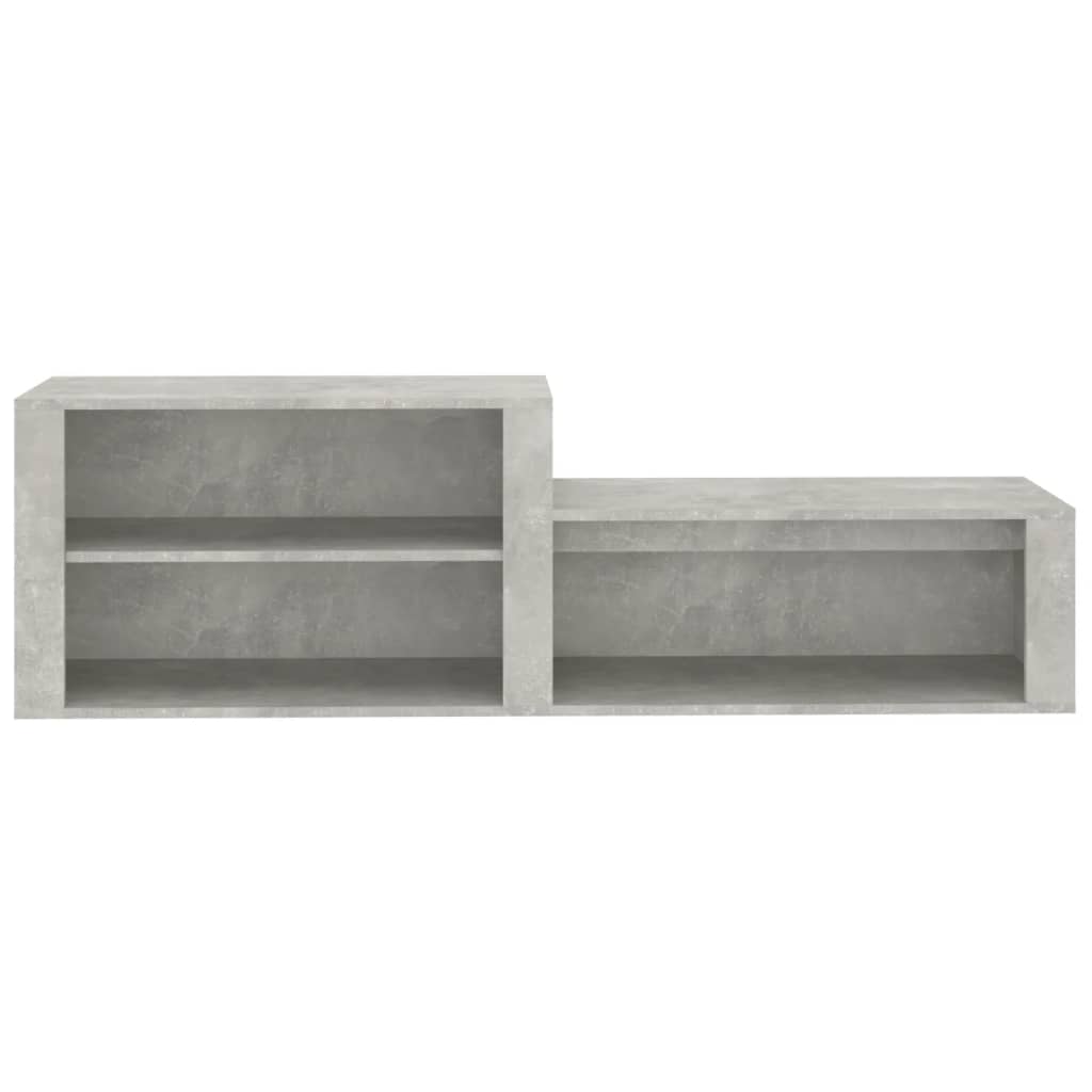 Scarpiera Grigio Cemento 150x35x45 cm in Legno Multistrato - homemem39