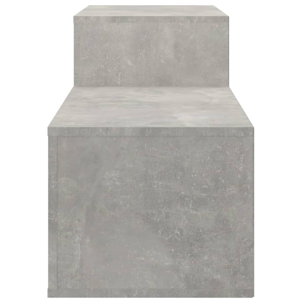 Scarpiera Grigio Cemento 150x35x45 cm in Legno Multistrato - homemem39