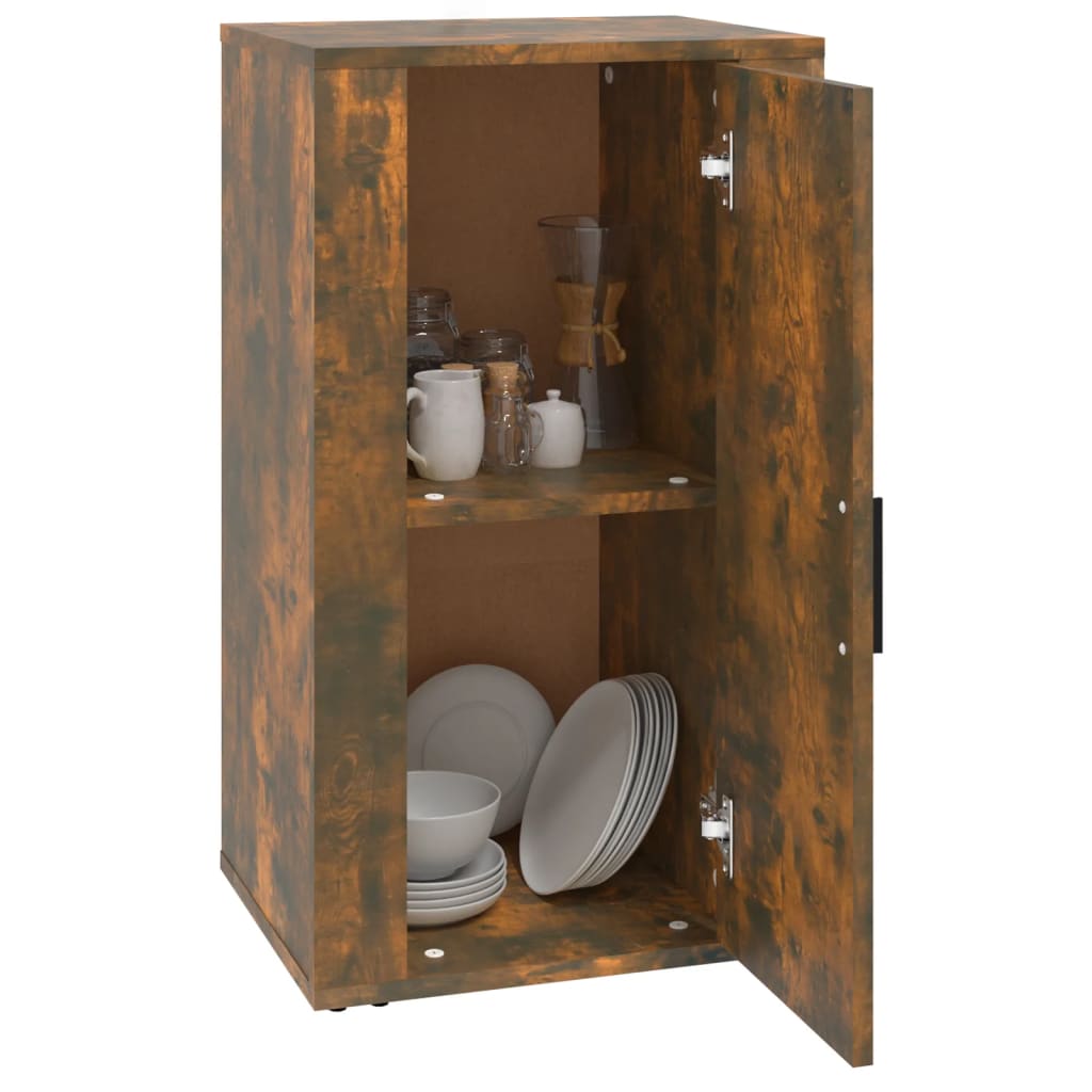 Credenza Rovere Fumo 40x33x70 cm in Legno Multistrato - homemem39