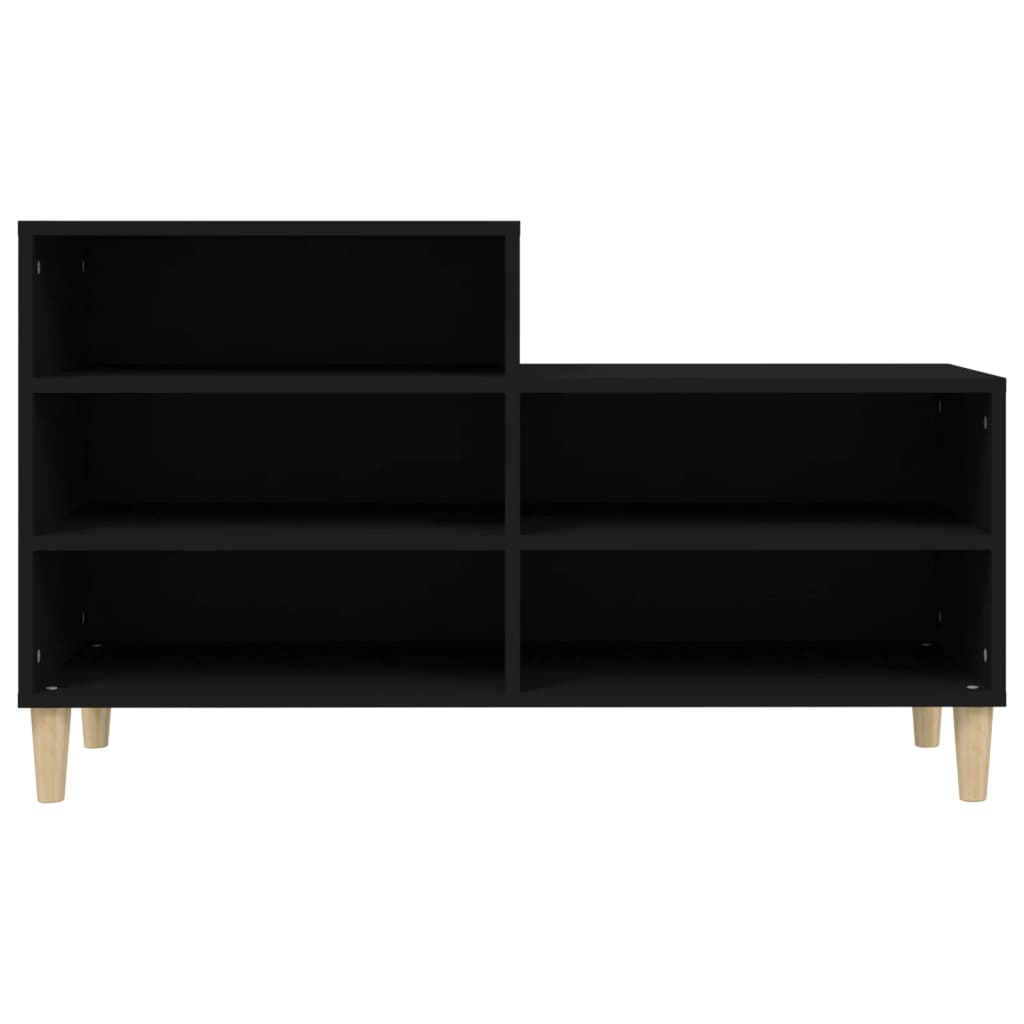 Scarpiera Nera 102x36x60 cm in Legno Multistrato - homemem39
